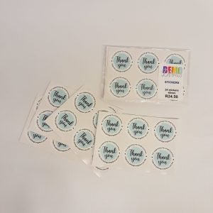 Thank you for your support round sticker
